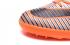 Футбольные бутсы Nike Mercurial Superfly V FG low Assassin 11 с сломанными шипами на плоской подошве оранжево-черные