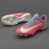 Nike Mercurial Superfly V FG chaussures de football rose gris blanc