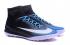 Nike Mercurial X Proximo II TF ACC MD Футбольные бутсы Футбольные кроссовки Черные Синие шнурки