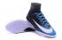 Nike Mercurial X Proximo II TF ACC MD Zapatos de fútbol Soccers Negro Azul Encaje