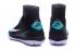 Nike Mercurial X Proximo II TF ACC MD Zapatos de fútbol Soccers Negro Azulado Verde Encaje