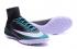 Nike Mercurial X Proximo II TF ACC MD 足球鞋足球黑色藍綠色蕾絲