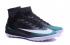 Nike Mercurial X Proximo II TF ACC MD Chaussures De Football Soccers Noir Bleuâtre Vert