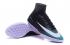 Nike Mercurial X Proximo II TF ACC MD Chaussures De Football Soccers Noir Bleuâtre Vert