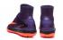 Nike Mercurial X Proximo II TF MD HighFootball Chaussures Soccers Purple Dynasty Bright Citrus Hyper Grape