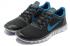 tênis de corrida masculino Nike Free 3.0 Run V2 preto azul 354574-063