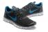Nike Free 3.0 Run V2 Zwart Blauw Heren Hardloopschoenen 354574-063