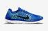 Nike Free 4.0 Flyknit Game Royal Photo Azul Hyper Jade Negro Zapatos para correr 717075-400