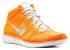 Nike Free Flyknit Chukka Total Orange Hellgrau Volt Basis Weiß 639700-800