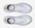 Nike Free Flyknit Mercurial Triple White Pure Platinum University Red Mens Shoes 805554-100