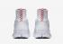 Nike Free Flyknit Mercurial Triple Blanco Pure Platinum University Rojo Zapatos para hombre 805554-100