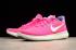 Nike Free RN Flyknit 2017 Chaussures de course Vivid Rose Blanc 880840-601