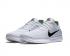 Nike Free RN Flyknit Blanc Platine Noir Chaussures de course pour hommes 831069-101