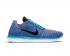 Nike Free RN Flyknit Womens Pueple Blue Black Running Shoes 831070-401