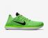 tênis Nike Free Rn Flyknit fluorescente verde branco preto 831069-300
