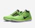 Nike Free Rn Flyknit Fluorescent Vert Blanc Noir Chaussures de Course 831069-300