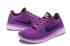 Femmes Nike Free RN Flyknit Run Violet Blanc Femmes Chaussures de Course 831070-501