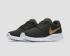 Zapatillas Nike Roshe Run Tanjun Negras Metálicas Doradas Para Mujer 812655-004