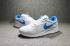 tênis de corrida masculino Nike Tanjun branco foto azul 812654-100