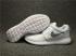 Nike feminino Roshe One BR branco metálico platina sapatos femininos 724850-100