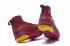 Nike Hyperdunk 2017 Chaussures de basket-ball pour hommes Vin Rouge Or