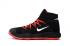 Nike Hyperdunk Youth Big Kid Basketball Shoes Negro Plata Rojo