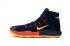 Chaussures de basket-ball Nike Hyperdunk Youth Big Kid bleu foncé jaune orange