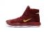 Nike Hyperdunk Youth Big Kid tênis de basquete vermelho escuro dourado