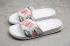 Nike Benassi JDI Floral Just Do It White Black Lotus Pink 618919-119