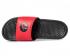 Nike Benassi JDI Print Heren Zwart Gym Rode Slide Sandalen 631261-022