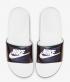 Nike Benassi JDI SE สีขาว Lucid Green Court สีม่วง สีขาว AJ6745-102