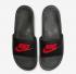 Nike Benassi JDI Slaytlar Siyah Mücadelesi Kırmızı Slaytlar 343880-060