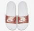Nike Benassi Slide JDI Metallic Red Bronze Womens Casual Shoes 343881-108