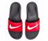Nike Benassi Swoosh 黑白健身紅色男鞋 312618-006