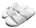 Mujer Nike Benassi Duo Ultra Slide Blanco Metálico Plata Zapatos para mujer 819717-100