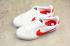 Nike CLASSIC CORTEZ Leather Casual Shoes Bílá červená 808471-103