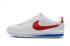 Nike Classic Cortez Deri Yelken Beyaz Kırmızı Mavi 905614-161,ayakkabı,spor ayakkabı