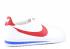 Nike Classic Cortez Leather สีขาวสีแดงสีน้ำเงิน 749571-154