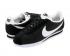 Nike Classic Cortez Nylon Negro Blanco Zapatos para correr para mujer 749864-011