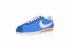 Nike Classic Cortez Nylon Biru Putih Oranye Jahitan Bernapas 488291-404
