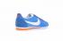 Nike Classic Cortez Nylon Sininen valkoinen oranssi hengittävä tikkaus 488291-404