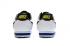 Nike Classic Cortez Nylon Prm Leather Blanc Noir Jaune 807471-105