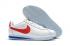 Nike Classic Cortez Nylon Prm Pelle Bianco Blu Rosso Casual 807471-173