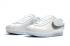 Nike Classic Cortez Nylon Prm Kulit Putih Metalik Perak Kasual 807472-019