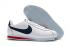 Nike Classic Cortez Nylon Prm Pelle Bianco Blu Navy Rosso Casual 807472-017