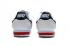Nike Classic Cortez Nylon Prm Leather Blanco Azul Marino Rojo Casual 807472-017