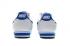Nike Classic Cortez Nylon Prm Leather White Royal Blue Casual 807472-014