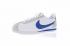 Nike Classic Cortez Nylon Trainers Blanc Bleu Gris 807472-141