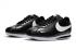 Nike Classic Cortez SE Prm Cuero Negro Blanco Bordado 807473-002