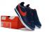 Nike Classic Cortez SE Prm 皮革午夜海軍紅刺繡 807473-005